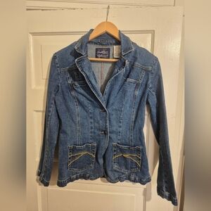 Levi's Women's Denim Jacket with Yellow Stitching